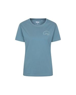 Mountain Warehouse Tree Ring Relaxed Fit T-Shirt - Blue