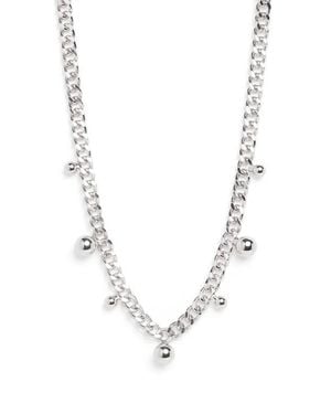 Open Edit Orb Drop Curb Chain Necklace - Metallic