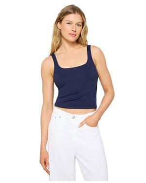 Fabletics Pureluxe Built-In Bra Tank - Blue
