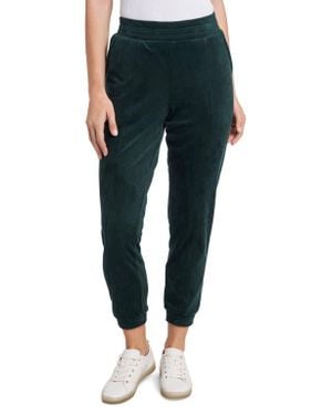 1.STATE Velour Pants - Blue