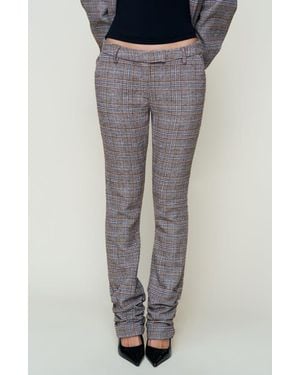 GUIZIO Cora Ruched Hem Pant - Gray