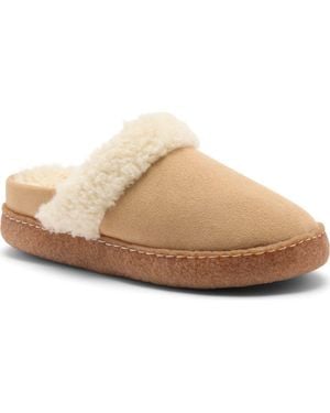 Sorel Nakiska Iii Faux Shearling Lined Slide Slipper - Natural