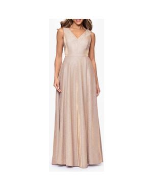 Xscape Evenings Galaxy Sleeveless Glitter Gown - Pink