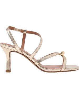 Maje Metallic Multi-Strap Sandals