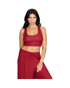 CUUP The Scoop Neck Tank - Red