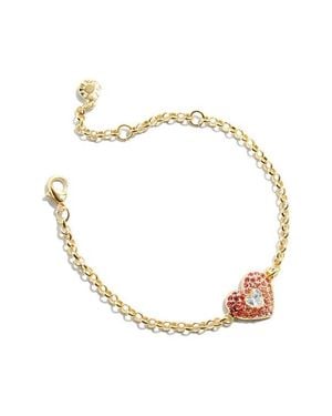 BaubleBar Melissa Heart Charm Bracelet - Metallic