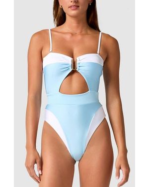 Mbm Swim Cherish One-Piece Swimsuit - Blue