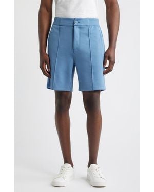 Bugatchi Soft Touch Pintuck Shorts - Blue
