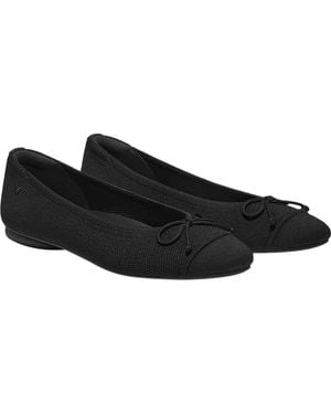 VIVAIA Almond-Toe Bow Flats - Black