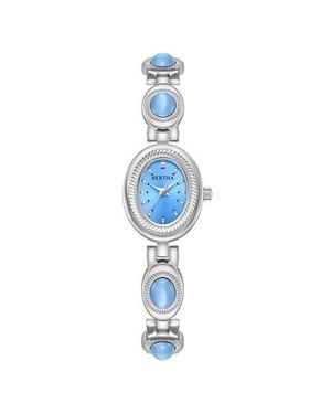 Bertha Rosalie Jade Stone Bracelet Watch - Blue