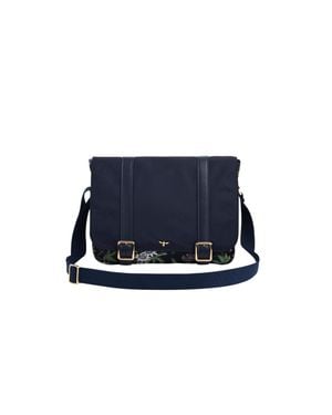 Fable England Passion Flower Satchel - Blue