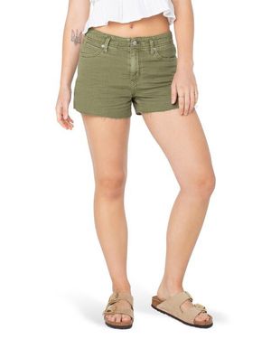 Roxy Beachrock Denim Cutoff Shorts - Green