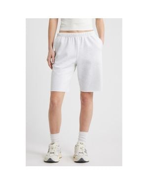 BP. Long Fleece Sweat Shorts - Gray