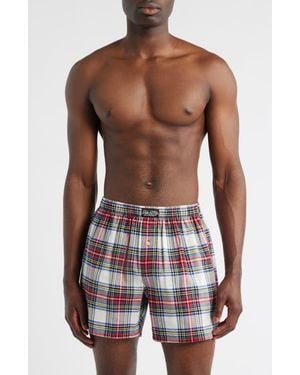 Polo Ralph Lauren Plaid Woven Cotton Boxers - Red