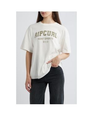 Rip Curl Varsity Sports Graphic Heritage Tee - White