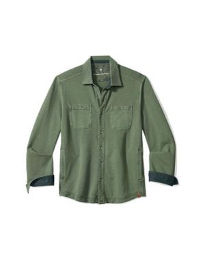 Tommy Bahama Ben & Terry Shirt Jacket - Green
