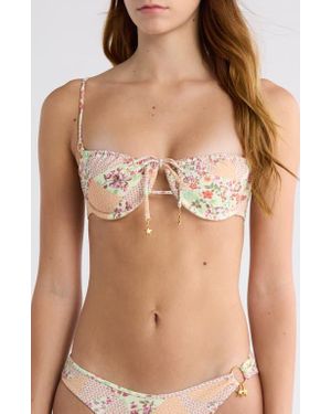 PacSun Willow Tie Front Bikini Top - White