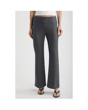 Princess Polly Isabeau Pinstripe Pants - Gray