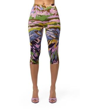 Naked Wardrobe Capri Leggings - Multicolor