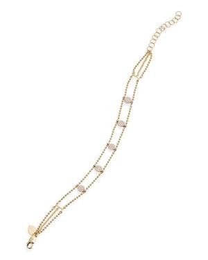Meira T Diamond Disc Bead Chain Bracelet - Yellow