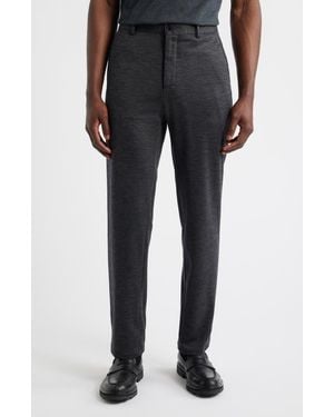 Bugatchi Flat Front Knit Wool Blend Chinos - Gray