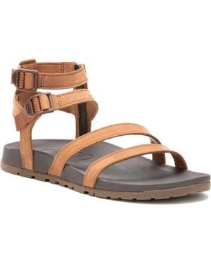 Chaco Lowdown Strappy High Sandal - Brown