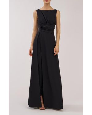Kay Unger Palmer Sleeveless Maxi Jumpsuit - Black