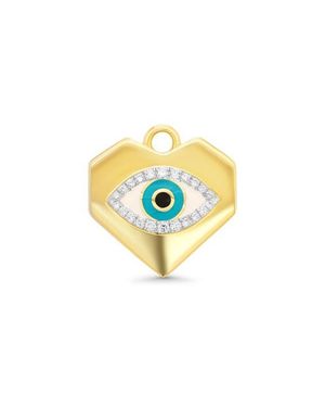 Sara Weinstock Diamond Evil Eye Charm - Metallic