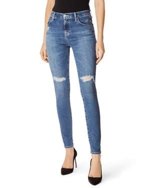 J Brand Maria High Waist Skinny Jeans - Blue