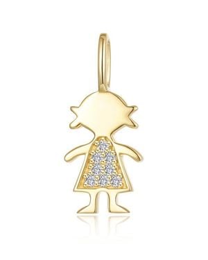 Lafonn Silhouette Simulated Diamond Charm - Metallic