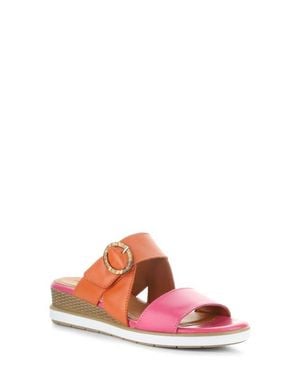 Bos. & Co. Asha Wedge Sandal - Red