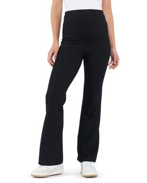 Ripe Maternity Jonah Rib Flare Maternity Pants - Black
