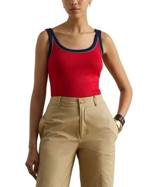 Ralph Lauren Two-Tone Tank - Red