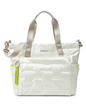 Hedgren Puffer Water Repellent Tote - Metallic