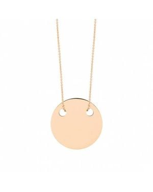 Ginette NY Mini Disc Necklace - White
