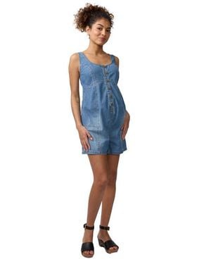 Ingrid & Isabel Sleeveless Soft Denim Maternity Romper - Blue