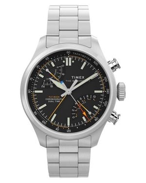 Timex Waterbury Ace Fly-Back Bracelet Watch - Gray