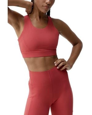 Børn Denise High Support Performance Sport Top - Red