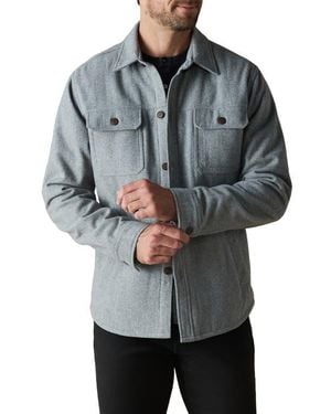 The Normal Brand Brightside Flannel Lined Workwear Jacket - Gray