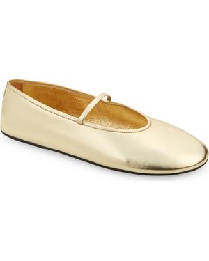 Jeffrey Campbell Dancerina Mary Jane Ballet Flat - Metallic