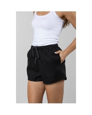 LEISURE LAB Linen Resort Short - White