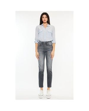 Kancan Taryn High Rise Cigarette Leg Jeans - Blue