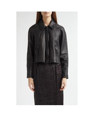 Nackiyé Pixie Lambskin Leather Jacket - Black