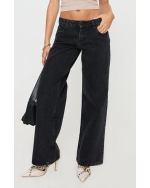 Princess Polly Ellanor Slouch Jeans - Blue