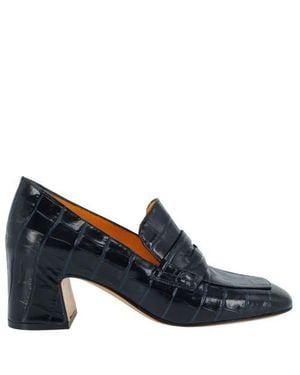 Madison Maison Heel Moc Croc Loafer - Blue