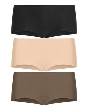 Commando Butter Assorted 3-Pack Hipster Panties - Black