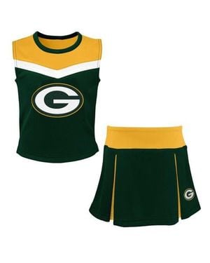 Outerstuff Girls Youth Bay Packers Spirit Two-Piece Cheerleader Set - Green