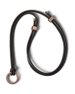 Brunello Cucinelli Glasses Cord With Monili - Black