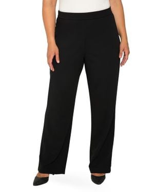 Standards & Practices High Waist Stretch Crepe Pants - Black