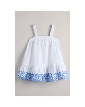 Nordstrom Kids' Tiered Cotton Eyelet Dress - White